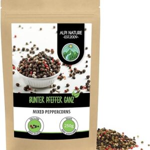 Bunter Pfeffer, ganz, 100% natürlich, vegan