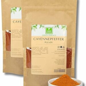 Green Essence Cayennepfeffer Pulver 500g - 100% natürlich scharf