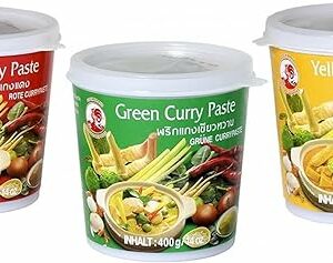 COCK BRAND Currypaste Mix, Gelb Grün Rot