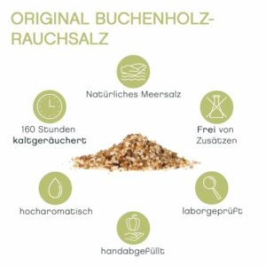 Dänisches Rauchsalz, Buchenholz, 250g – Pfefferdieb