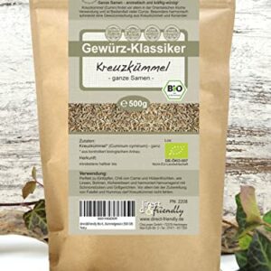 Direct&Friendly Bio Kreuzkümmel ganz (500 GR)