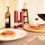 Relaxdays Elektrische Pfeffermühle mit LED, 2er-Set