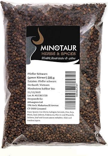 Minotaur Gewürze Schwarz Pfefferkörner 1kg