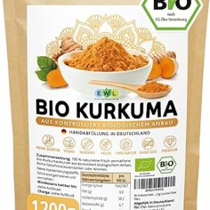 EWL Bio Kurkuma Pulver 1200g XXL Vorteilspack