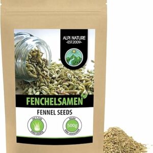 Alpi Nature Fenchelsamen ganz, 500g, 100% naturrein