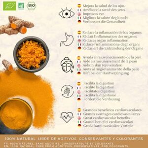 FRISAFRAN – BIO Kurkuma Pulver aus Indien 100Gr