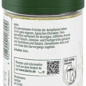 Fuchs Anis gemahlen, natürliche Zutaten, 50 g