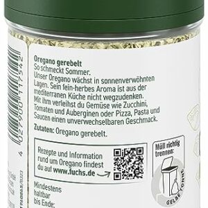 Fuchs Gewürze – Oregano gerebelt, 9 g Dose