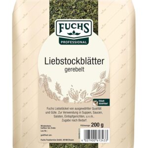 Fuchs Liebstöckelblätter gerebelt 200g