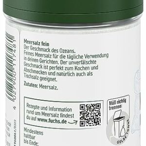 Fuchs Meersalz fein – 150g, wiederverwendbare Dose