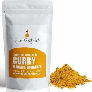 GAUMENFEIN® Curry Madras Pulver, 250g Premium Qualität