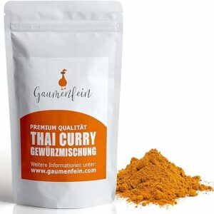 GAUMENFEIN® Rotes Thai Curry Pulver, 250g, Premium Qualität