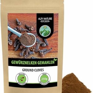 Alpi Nature Gemahlene Gewürznelken, 100% Naturrein, 250g