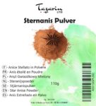 Gemahlener Sternanis Pulver von Tazarin 110g Naturprodukt