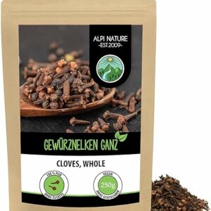 Alpi Nature Gewürznelken ganz, naturrein, vegan, 250g