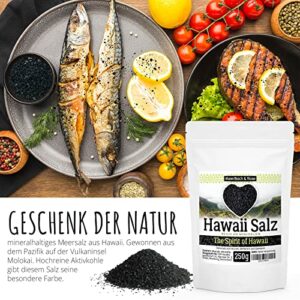 Hawaiisches schwarzes Lava Salz, 250g
