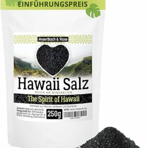 Meerbach & Rose Hawaii Salz - schwarzes Lava Salz, 250g