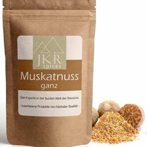 JKR Gewürze Ganze Muskatnüsse - 100% natürlich