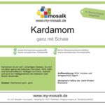 my-mosaik Kardamom ganz, Premium, Guatemala