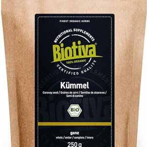 Biotiva Kümmel Bio 250g - Premiumqualität, Deutschland
