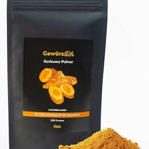 Kurkuma Pulver 200g, Premiumqualität für Küche