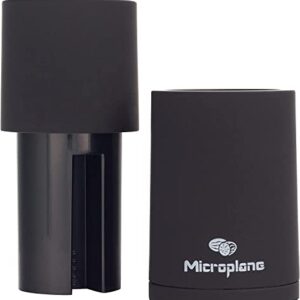 Microplane Gewürzmühle Schwarz für Muskatnuss