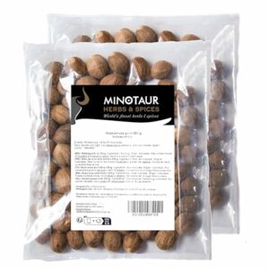 MINOTAUR Ganze Muskatnüsse, 500g, 100-130 Stück