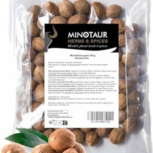 MINOTAUR Ganze Muskatnüsse, 500g, 100-130 Stück