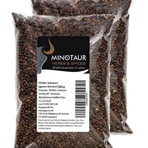 MINOTAUR Gewürze | Schwarz Pfefferkörner, 1Kg