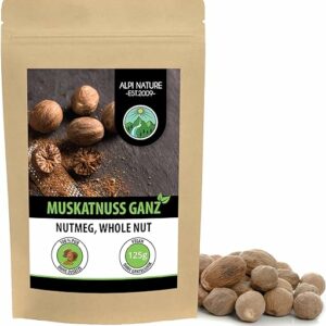 Alpi Nature Muskatnüsse ganz, 100% naturrein