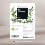 Natural Elements Bio Curcuma Pulver 1kg - biozertifiziert, vegan