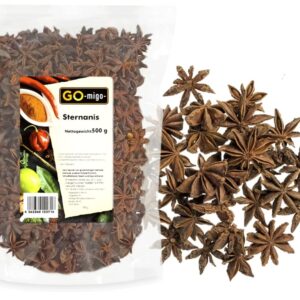 Naturbelassener Sternanis von Go Migo - ganz 500g