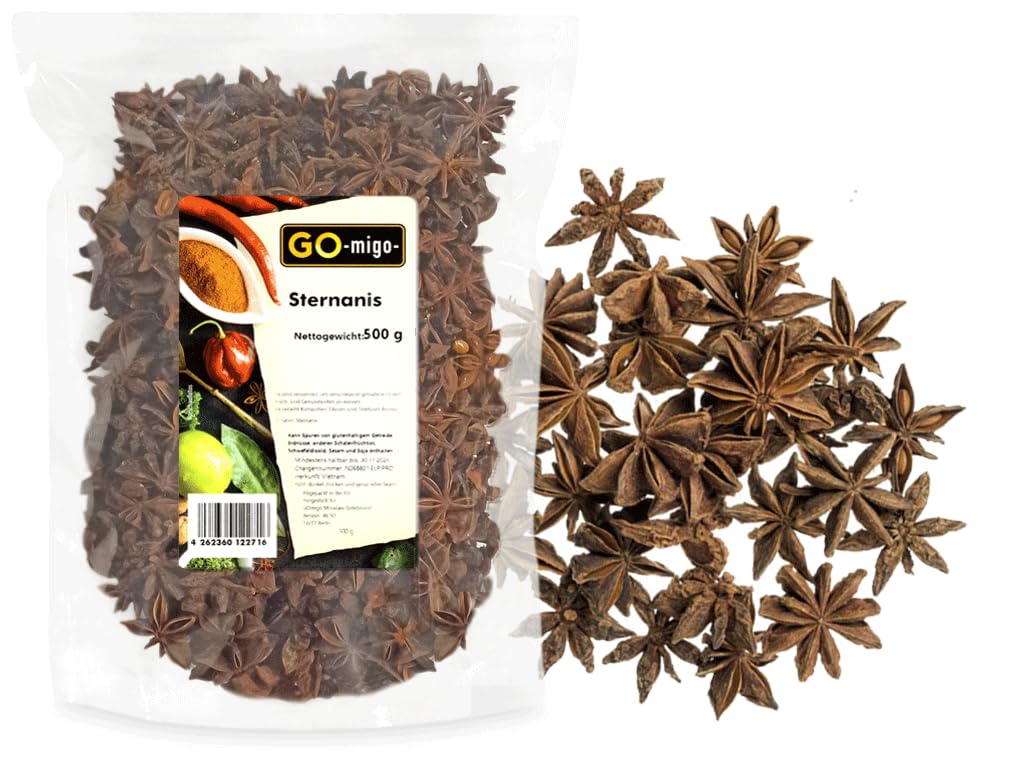 Naturbelassener Sternanis von Go Migo ganz 500g