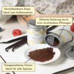 ‎Vanille Shop Hamburgisches Genusskontor Natürliches Vanillepulver zum Backen und Würzen