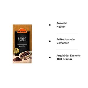 Ostmann gemahlene Nelken, 10g