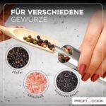ProfiCook Salz- und Pfeffermühlen Set Edelstahl