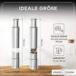 ProfiCook Salz- und Pfeffermühlen Set Edelstahl