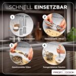ProfiCook Salz- und Pfeffermühlen Set Edelstahl