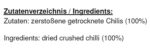 Rajah Chiliflocken zum Würzen - 200g