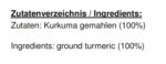 Rajah gemahlener Kurkuma, 100g (1er Pack)