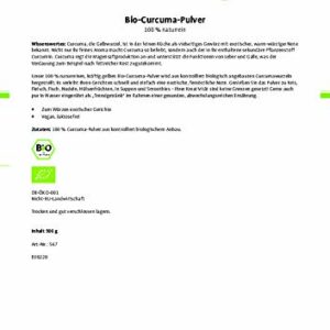 Sanct Bernhard Bio-Curcuma-Pulver, 500g