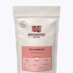 Speicherstadt Kolumbien Entkoffeiniert Kaffee 250g