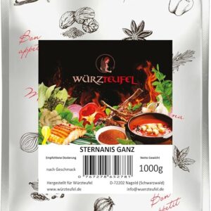Würzteufel Sternanis Premium Gewürz aus Indien 1kg