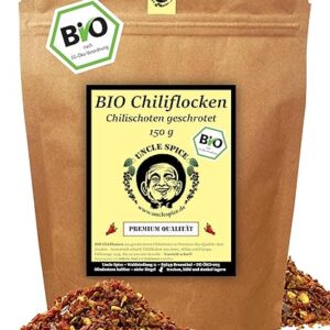 Uncle Spice BIO Chiliflocken- 150g - PREMIUMQUALITÄT
