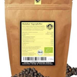 Uncle Spice BIO Malabar Pfeffer, 250g Premium-Qualität