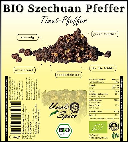 Uncle Spice BIO Szechuan Pfeffer, 30g