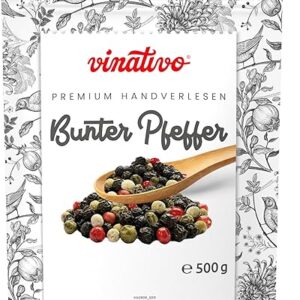 Vinativo Premium Bunter Pfeffer 500g für Mühle
