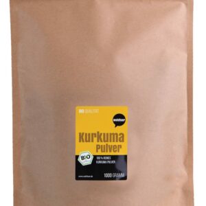 Wohltuer Bio Kurkuma Pulver Vorratspackung, 1000g