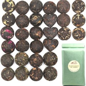 Yunnan Puerh-Tee Minikuchen, 30 Stück, 10 Geschmacksrichtungen