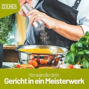 ZOLMER® Muskatnuss Mühle mit Vorratsbehälter